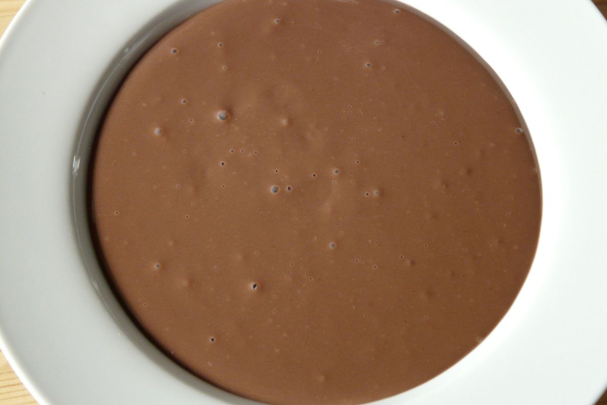 Budino di cachi e cacao