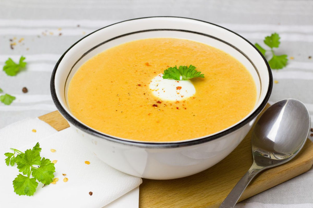 Crema di carote, porro e cavolfiore