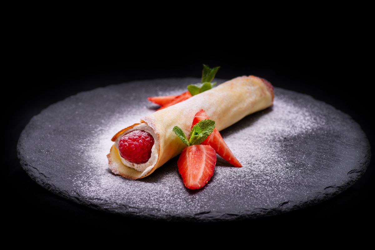 Crèpes senza glutine con fragole e ricotta