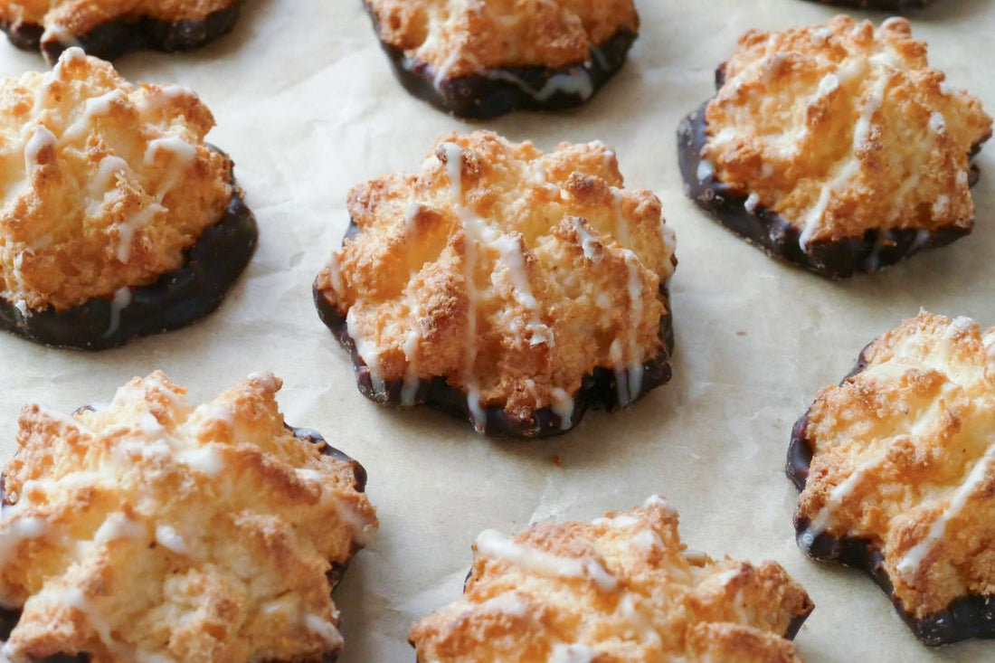 Keto-biscotti cocco e cannella in friggitrice ad aria!