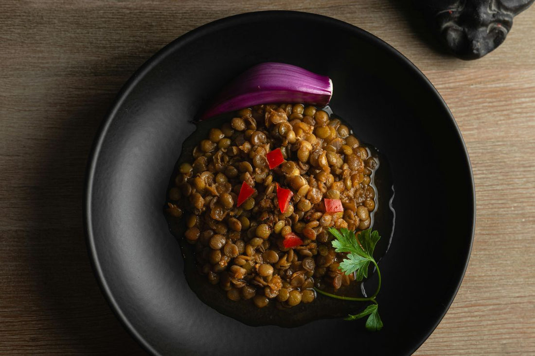 Miglio con capperi e lenticchie