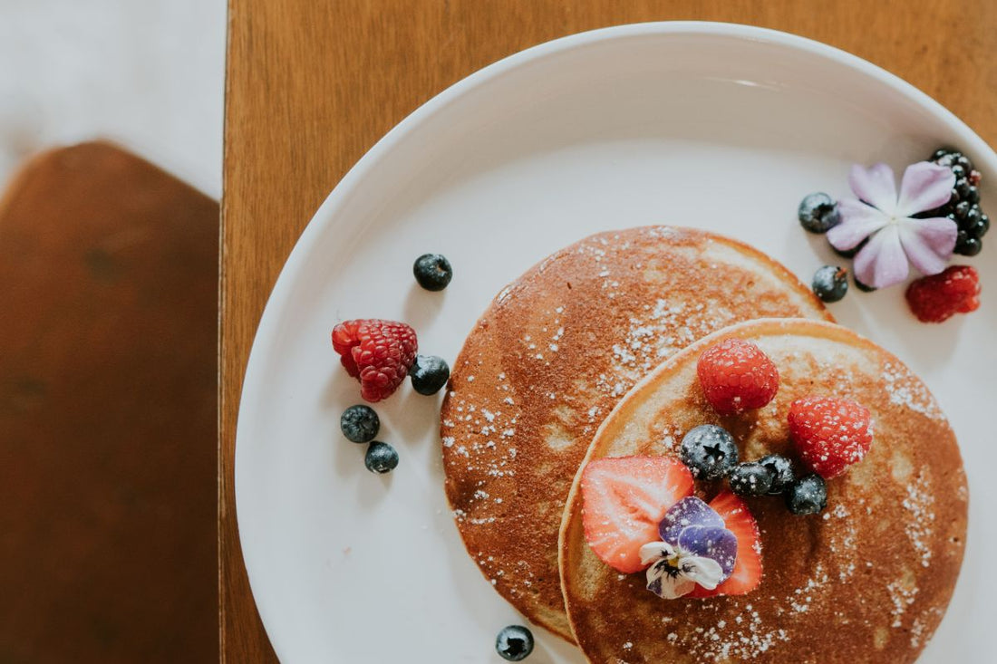Pancake light con farina di avena e albume
