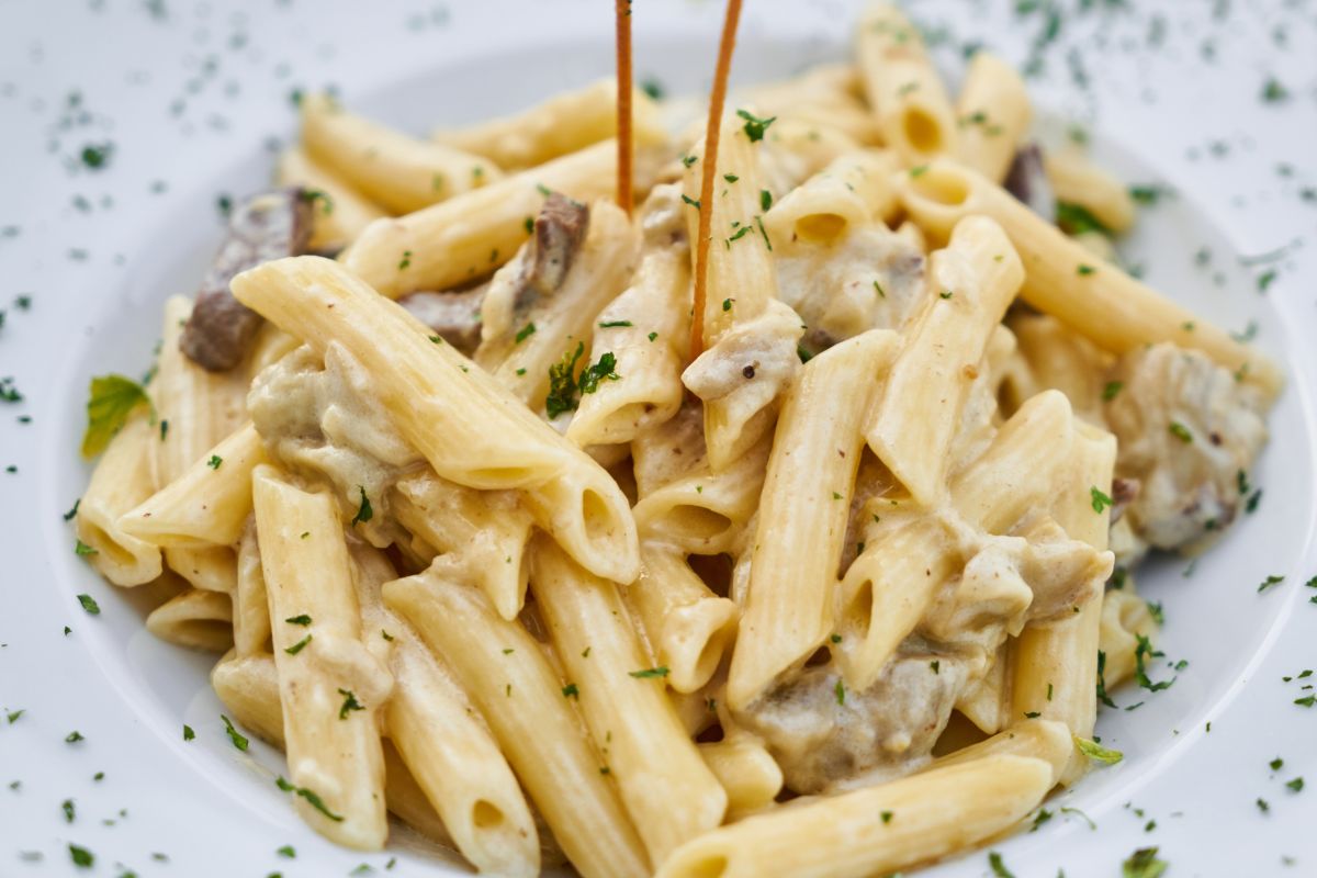 Penne legumi e carciofi