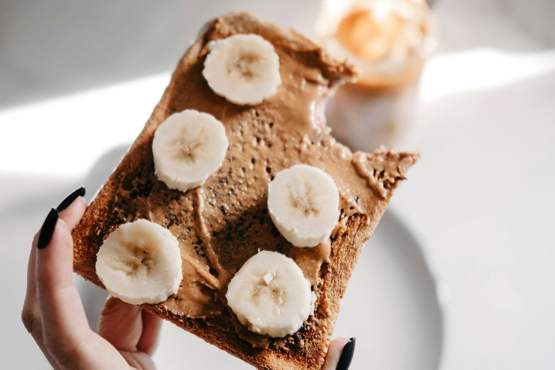TOAST DOLCE banana + burro di arachidi - IDEE FACILI PER LA COLAZIONE (RICETTA 4)