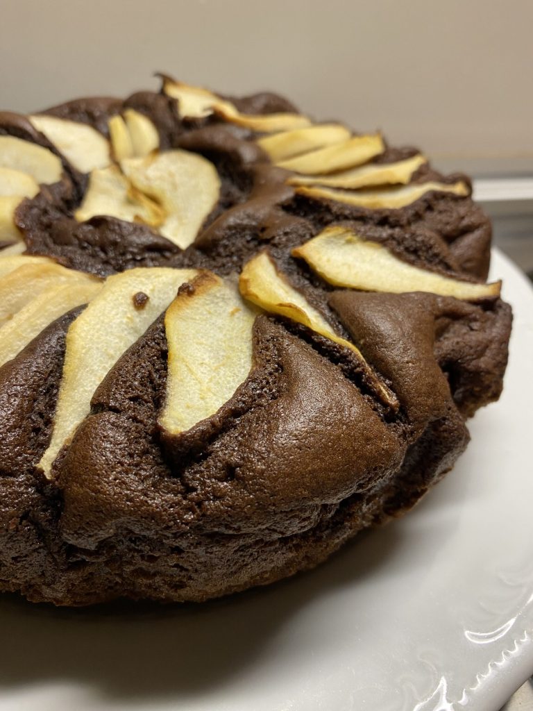 Torta cacao e pere